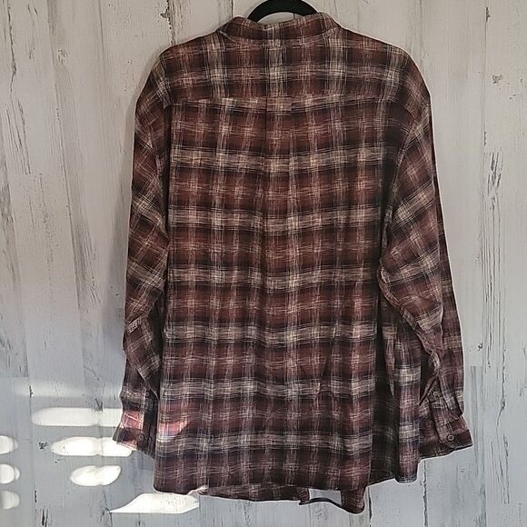 NWT Solaris Big and Tall long sleeve Flannel size 2XB - Picture 5 of 9